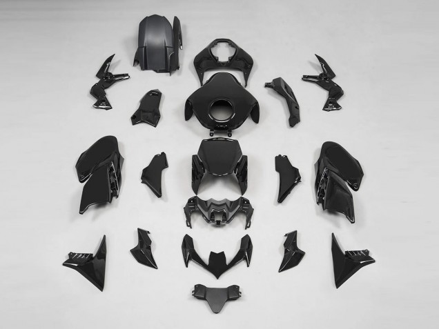Noir Brillant Carénage Moto Kawasaki Z900 2020-2024
