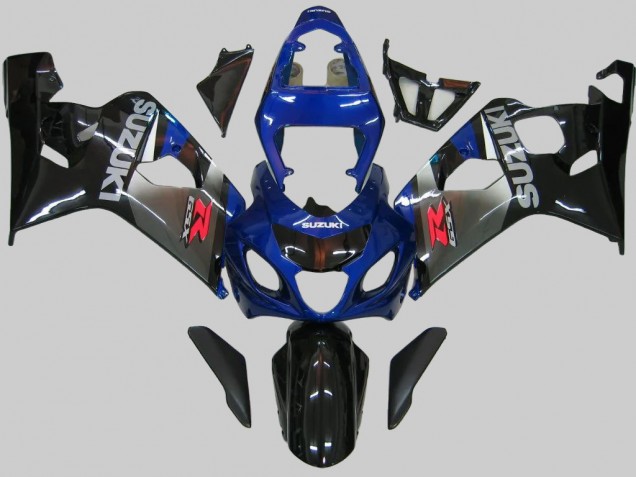 Bleu Gris Noir Brillant Carénage Moto Suzuki GSXR 600/750 2004-2005