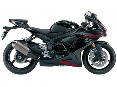 Noir Mat Rouge Carénage Moto Suzuki GSXR 600/750 2011-2024 Pas Chère
