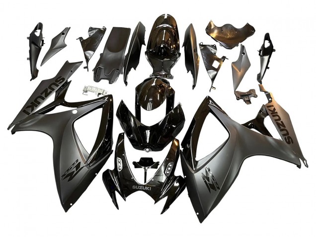 Noir Brillant Noir Mat Carénage Moto Suzuki GSXR 600/750 2006-2007