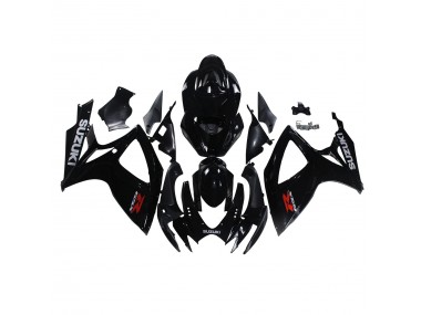 Noir Brillant Carénage Moto Suzuki GSXR 600/750 2006-2007 Pas Chère