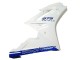 Blanc Bleu Carénage Moto Triumph Daytona 675 2006-2008