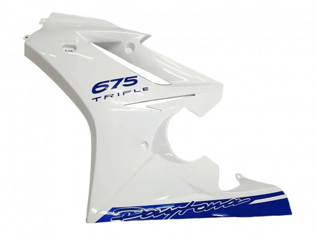 Blanc Bleu Carénage Moto Triumph Daytona 675 2006-2008