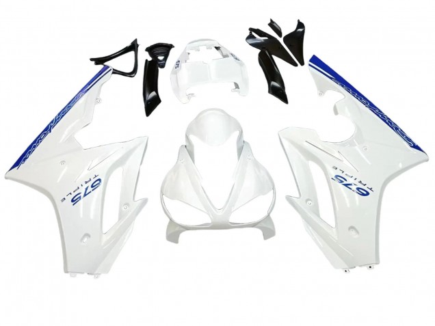 Blanc Bleu Carénage Moto Triumph Daytona 675 2006-2008