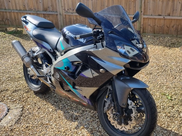 Bleu Argent Carénage Moto Kawasaki Ninja ZX9R 2002-2003