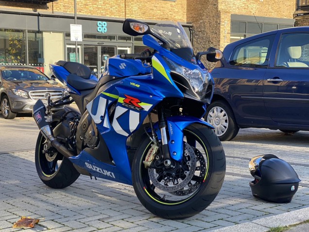 Bleu Vert Blanc Carénage Moto Suzuki GSXR 1000 2009-2016