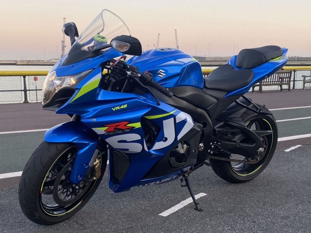 Bleu Vert Blanc Carénage Moto Suzuki GSXR 1000 2009-2016