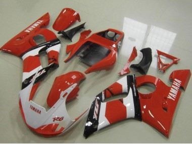 Rouge Blanc Noir Brillant Carénage Moto Yamaha YZF R6 1998-2002 Pas Chère
