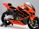 Rouge Noir Brillant Kits Carénages Moto ABS Honda CBR600RR 2003-2004