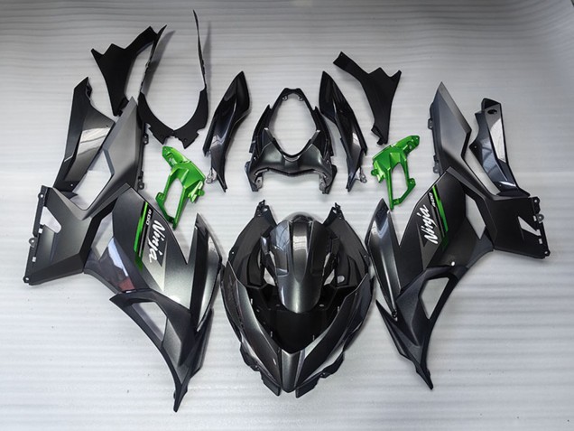 Noir Brillant Noir Mat Vert Blanc Carénage Moto Kawasaki EX400 2018-2024