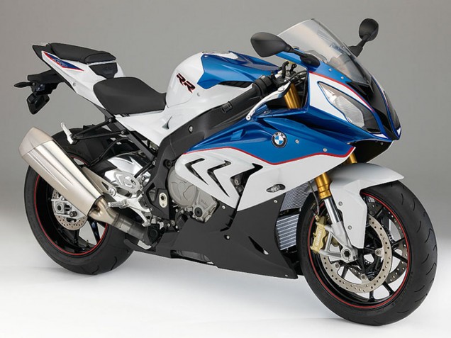Blanc Bleu Carénage Moto BMW S1000RR 2015-2016