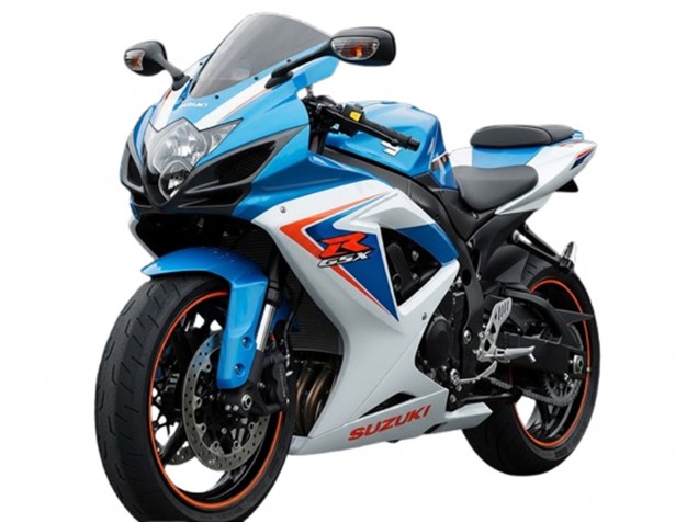 Blanc Bleu Rouge Carénage Moto Suzuki GSXR 600 2006-2007