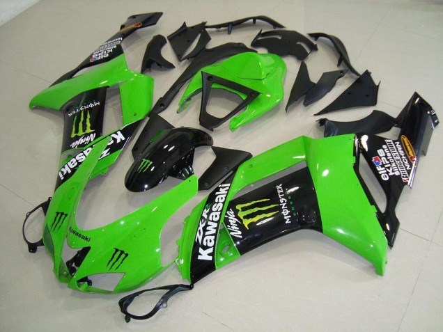 Monster Vert Carénage Moto Kawasaki ZX6R 07-08 Monster Vert Carénage Moto Kawasaki ZX6R 07-08