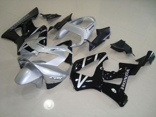 Noir Argent Carénage Moto Honda CBR 900 RR 929 00-01 Noir Argent Carénage Moto Honda CBR 900 RR 929 00-01