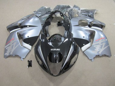 Noir Argent Carénage Moto Suzuki GSXR 1300 Hayabusa 96-07