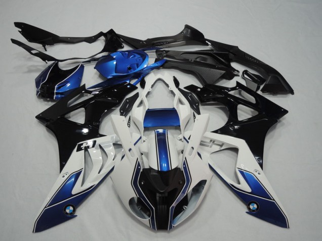 Noir Blanc Bleu Carénage Moto BMW S1000RR 09-14 Noir Blanc Bleu Carénage Moto BMW S1000RR 09-14