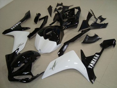 Noir Blanc Or Carénage Moto Yamaha R1 07-08