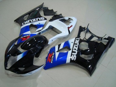 Noir Bleu Blanc Carénage Moto Suzuki GSXR 1000 K3 03-04