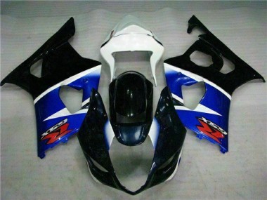 Noir Bleu Kit Carénages Motos Complet Suzuki GSXR 1000 K3 03-04