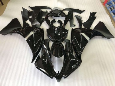 Noir Brillant Carénage Moto Yamaha R1 12-14