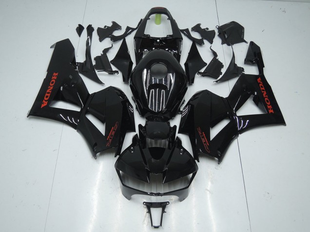 Noir Brillant avec Rouge Décalque Carénage Moto Honda CBR 600 RR 13-21 Noir Brillant avec Rouge Décalque Carénage Moto Honda CBR 600 RR 13-21