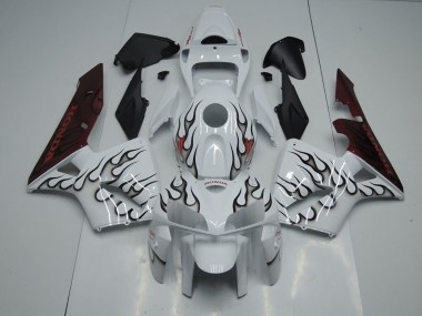 Noir Flamme Carénage Moto Honda CBR 600 RR 05-06