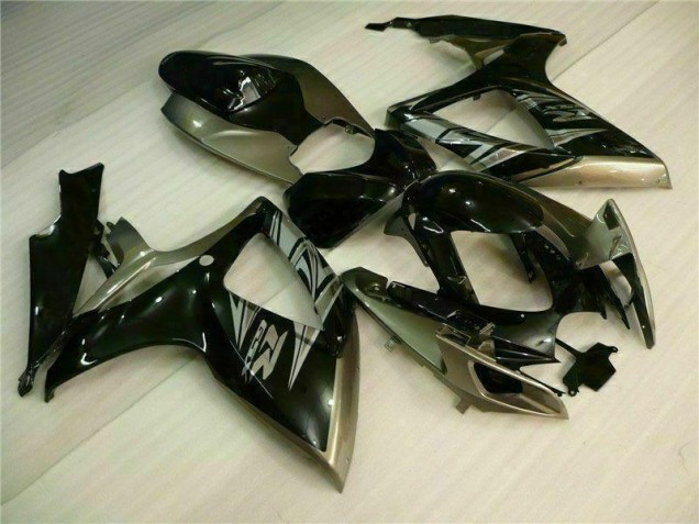 Noir Gris Carénage Moto Suzuki GSXR 600 / 750 K6 06-07 Noir Gris Carénage Moto Suzuki GSXR 600 / 750 K6 06-07