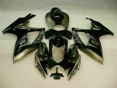 Noir Gris Carénages Moto Suzuki GSXR 600 / 750 K6 06-07