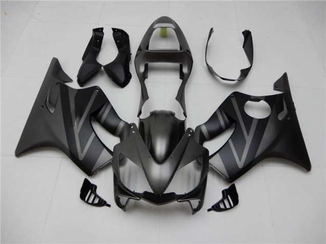 Noir Mat Gris Carénage Moto Honda CBR 600 F4i 01-03 Noir Mat Gris Carénage Moto Honda CBR 600 F4i 01-03