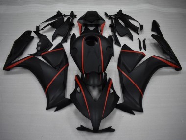 Noir Mat Rouge Carénage Moto Honda CBR 1000 RR 12-16