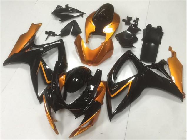 Noir Orange Carénages Moto Suzuki GSXR 600 / 750 K6 06-07 Noir Orange Carénages Moto Suzuki GSXR 600 / 750 K6 06-07