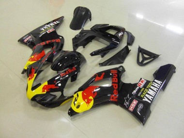 Noir Red Bull Carénage Moto Yamaha R1 00-01