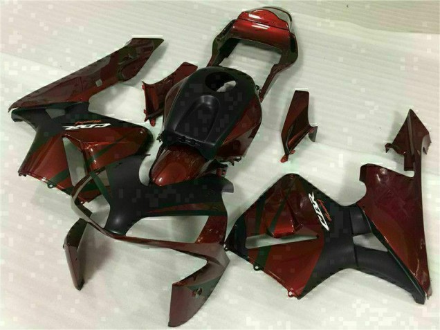 Noir Rouge Carénage Moto Honda CBR 600 RR 03-04 Noir Rouge Carénage Moto Honda CBR 600 RR 03-04