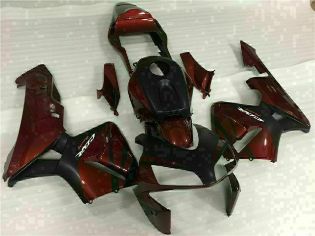 Noir Rouge Carénage Moto Honda CBR 600 RR 03-04 Noir Rouge Carénage Moto Honda CBR 600 RR 03-04