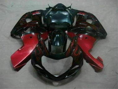 Noir Rouge Carénage Moto Suzuki GSXR 600 / 750 K1 K2 K3 01-03