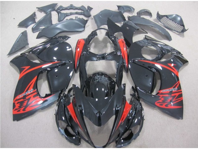Noir Rouge Carénages Moto Suzuki GSXR 1300 Hayabusa 08-19 Noir Rouge Carénages Moto Suzuki GSXR 1300 Hayabusa 08-19