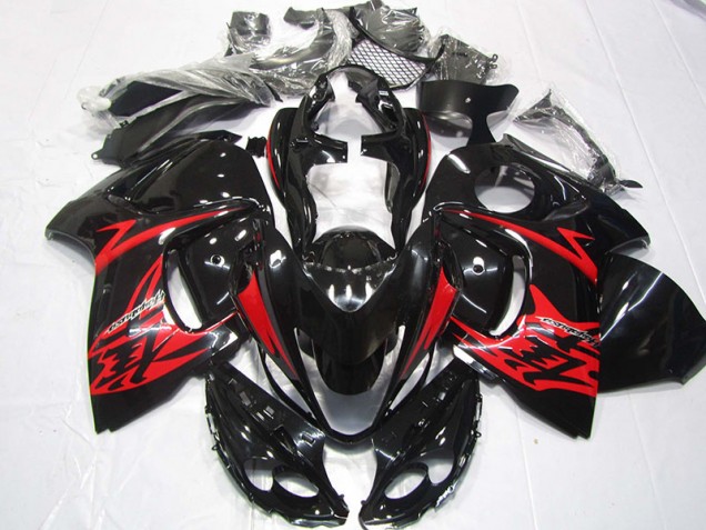 Noir Rouge Carrosserie Moto Suzuki GSXR 1300 Hayabusa 08-19
