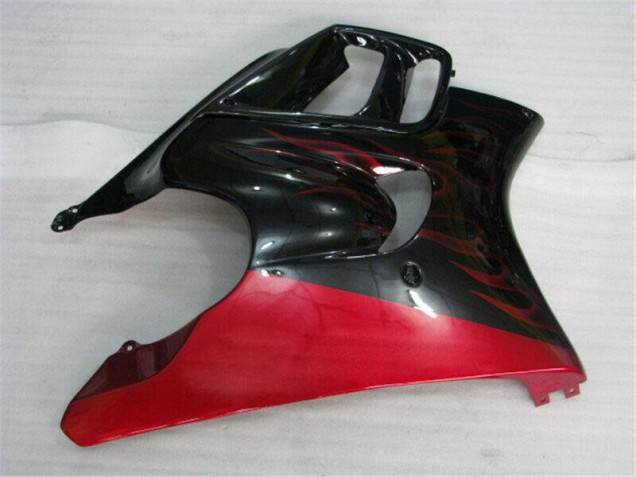Noir Rouge Flamme Carénage Moto Honda CBR 600 F3 95-98 Noir Rouge Flamme Carénage Moto Honda CBR 600 F3 95-98