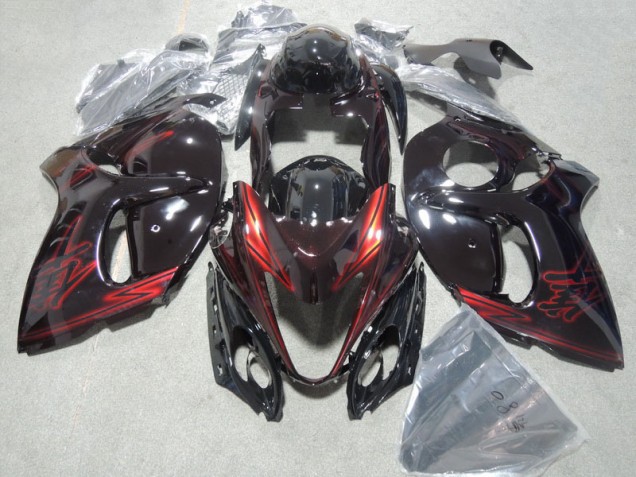 Noir Rouge Kit Carénages Motos & Plastique Suzuki GSXR 1300 Hayabusa 08-19 Noir Rouge Kit Carénages Motos & Plastique Suzuki GSXR 1300 Hayabusa 08-19