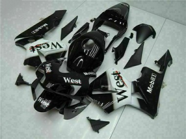 Noir West Carénage Moto Honda CBR 600 RR 03-04