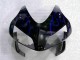 Noir avec Bleu Flamme Carénage Moto Honda CBR 600 RR 03-04 Noir avec Bleu Flamme Carénage Moto Honda CBR 600 RR 03-04