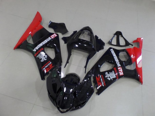 Noir et Rouge Carénage Moto Suzuki GSXR 1000 K3 03-04 Noir et Rouge Carénage Moto Suzuki GSXR 1000 K3 03-04