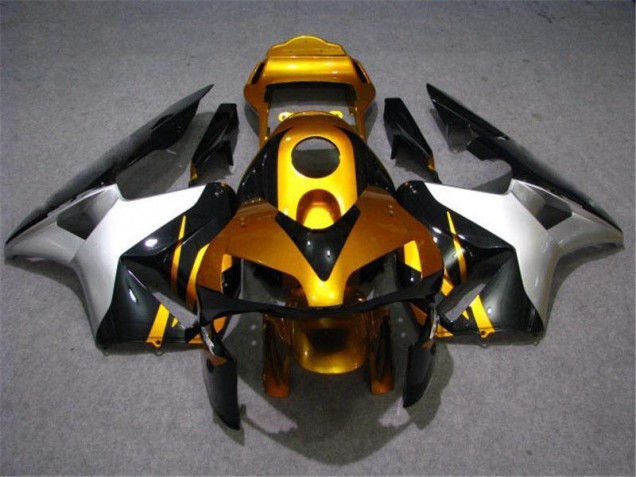 Or Argent Noir Carénage Moto Honda CBR 600 RR 03-04 Or Argent Noir Carénage Moto Honda CBR 600 RR 03-04