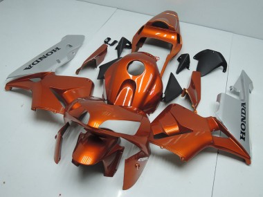Orange Argent Carénage Moto Honda CBR 600 RR 03-04