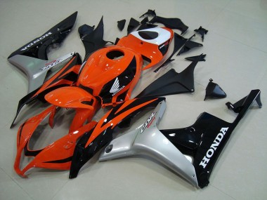 Orange Argent Noir Carénage Moto Honda CBR 600 RR 07-08