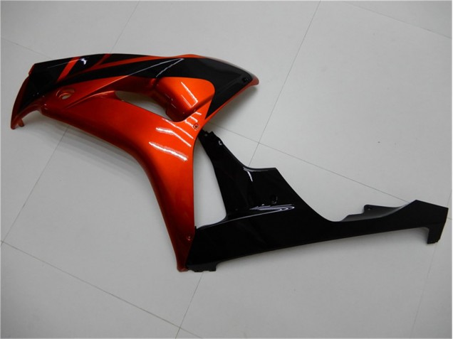 Orange Noir Carénage Moto Honda CBR 1000 RR 06-07 Orange Noir Carénage Moto Honda CBR 1000 RR 06-07