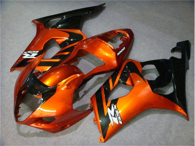 Orange Noir Carénage Moto Suzuki GSXR 1000 K3 03-04 Orange Noir Carénage Moto Suzuki GSXR 1000 K3 03-04