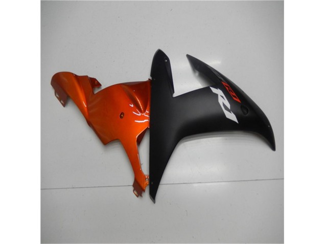 Orange Noir Carénage Moto Yamaha R1 02-03 Orange Noir Carénage Moto Yamaha R1 02-03