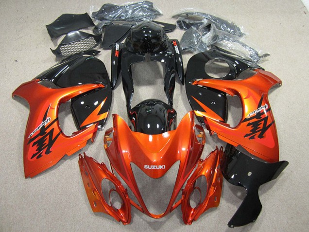 Orange Noir Carénages Moto Suzuki GSXR 1300 Hayabusa 08-19 Orange Noir Carénages Moto Suzuki GSXR 1300 Hayabusa 08-19