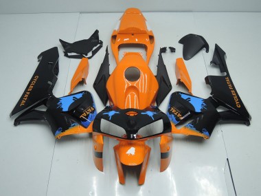Orange Noir Kit Carénages Motos Complet Honda CBR 600 RR 05-06